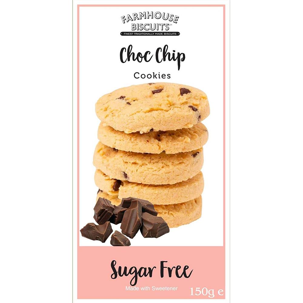 Farmhouse Biscuits Sugar Free Choc Chip Cookies 150g